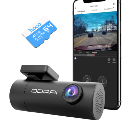 DDPAI DDPAI Mini Pro Wifi - Dashcam voor Auto - Loop Recording - Emergency Lock - Zwart