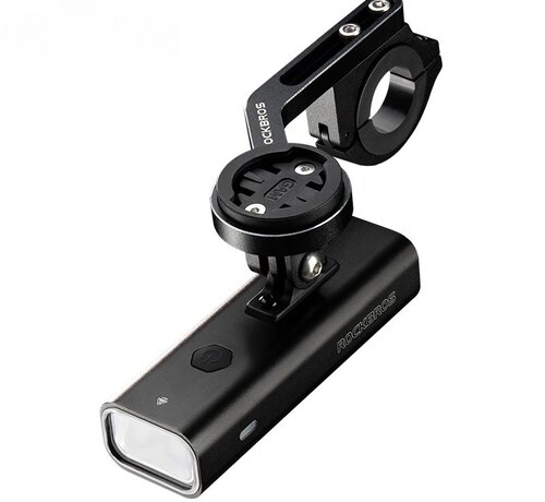 Rockbros Rockbros Front Light - Bicycle Lamp - Bike Lighting - 800 Lumen - Compact - USB Rechargeable - LED - Black