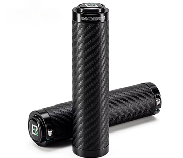 Rockbros ROCKBROS Fietshandvatten - Universele stuur grips - Comfortabele mountainbike handvatten voor racefiets, stadsfiets en MTB - Carbon - Zwart