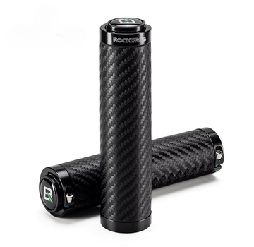 Rockbros ROCKBROS Fietshandvatten - Universele stuur grips - Comfortabele mountainbike handvatten voor racefiets, stadsfiets en MTB - Carbon - Zwart