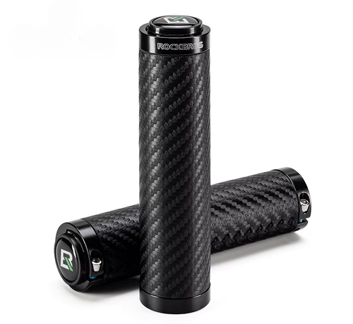 Rockbros ROCKBROS Fietshandvatten - Universele stuur grips - Comfortabele mountainbike handvatten voor racefiets, stadsfiets en MTB - Carbon - Zwart