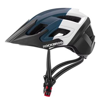 Rockbros RockBros Fietshelm met Verwijderbaar Vizier - Ventilatiegaten - Lichtgewicht & Schokabsorberend - Unisex (57-62 cm) - Blauw