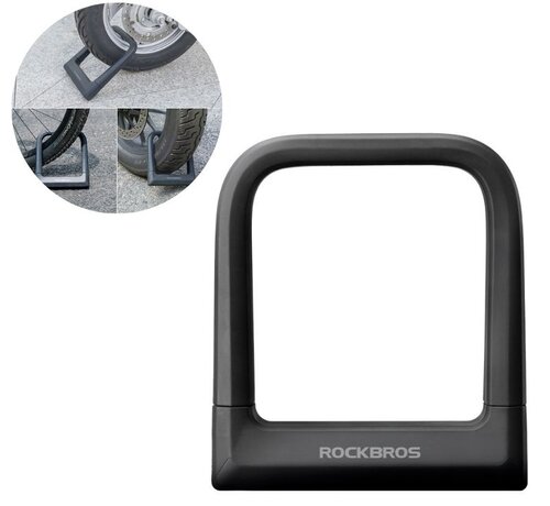 Rockbros Rockbros U-Lock - Gehard Staal Beugelslot voor Fiets, E-Bike, Fatbike, Scooter en Motor - Antidiefstal - Zwart
