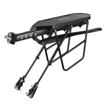 Rockbros Rockbros - Fietsbagagedrager Mountainbike - Bagagedrager met Spatbord - Snelle Montage - Snelspanner met reflector 24-29 inch - Zwart