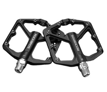 Rockbros ROCKBROS Fietspedalen Racefiets - Aluminium - Ultralichte Antislip Fietspedalen 9/16 Iinch voor MTB e-bike Stadsfiets - Zwart
