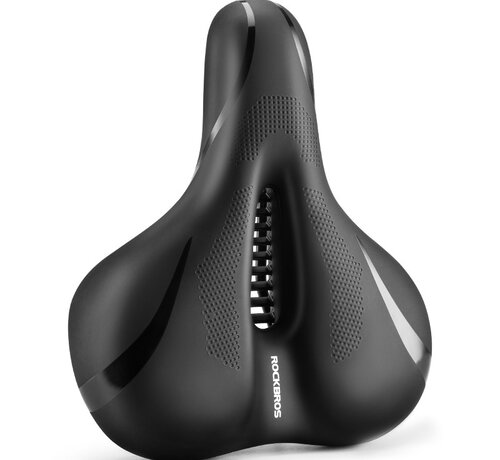 Rockbros ROCKBROS Fietszadel Dames en Heren - Ergonomisch Zadel - MTB Racefiets Elektrisch - Ademend - Waterdicht - Zwart