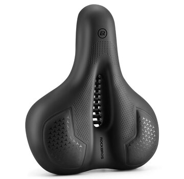 Rockbros ROCKBROS Fietszadel Dames en Heren - Ergonomisch Zadel - MTB Racefiets Elektrisch - Ademend - Waterdicht - Zwart