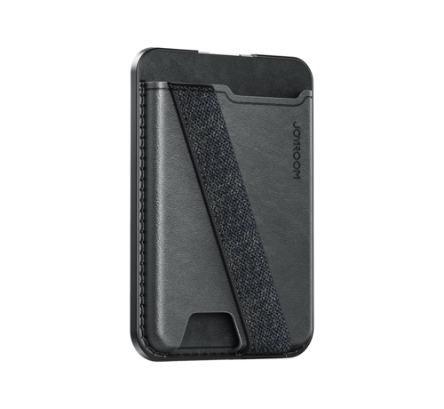 Joyroom  Joyroom - Magnetische Pasjeshouder Geschikt voor iPhone met MagSafe - Elastich Grip - Zwart