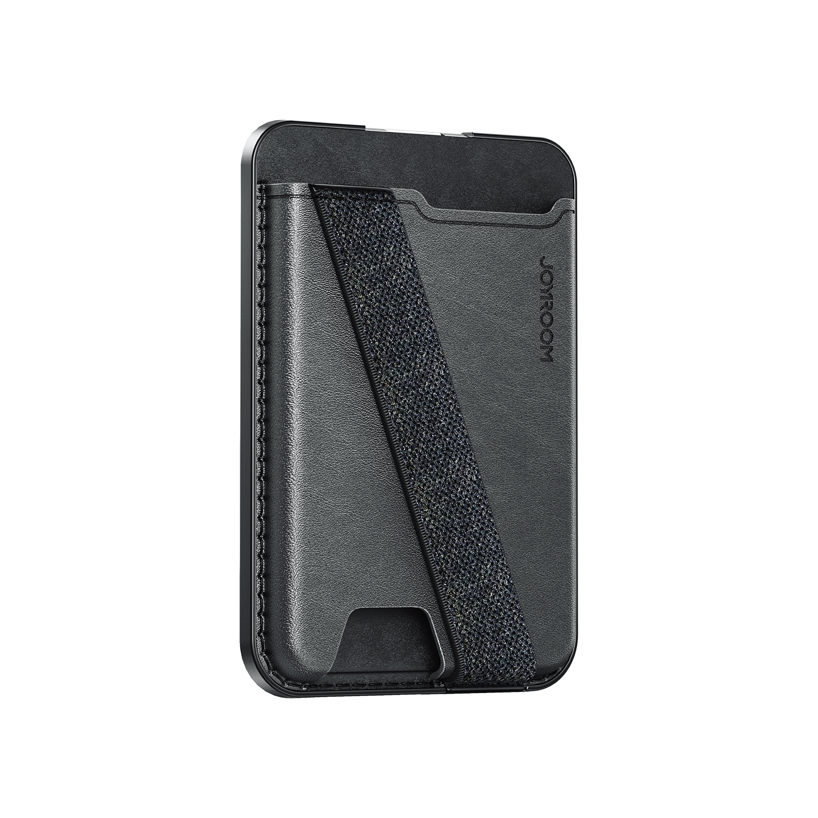 Joyroom  Joyroom - Magnetische Pasjeshouder Geschikt voor iPhone met MagSafe - Elastich Grip - Zwart