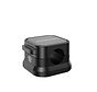Joyroom - Magnetic Cable Organizer - Self-Adhesive with Magnetic Closure - Cable Management - Cable Organizer - Desk Cable Organizer - Self-Adhesive Cable Clips - 6 Pieces - Black