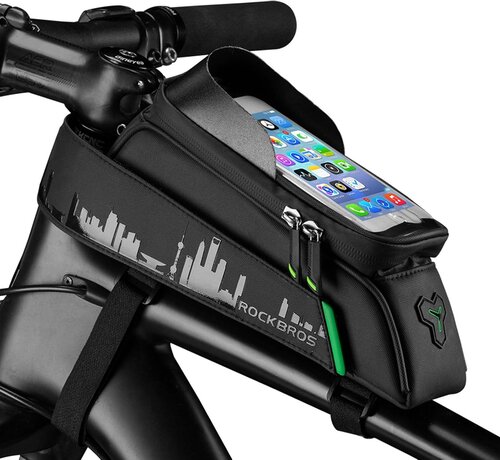 Rockbros Rockbros - Frame Bag for Bike - Waterproof - Bike Phone Holder - Black