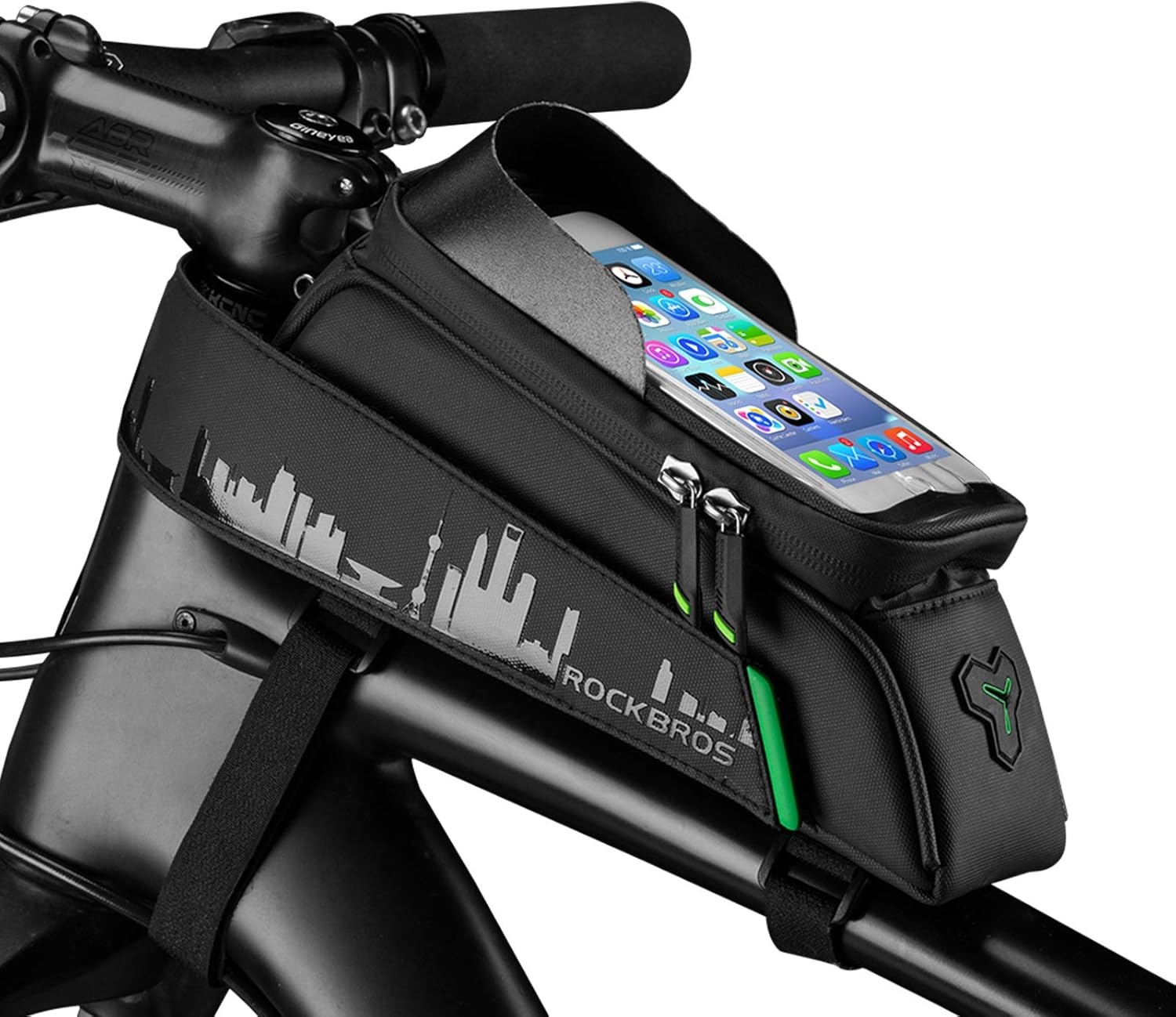 Rockbros Rockbros - Frametas voor Fiets - Waterdicht - Telefoonhouder Fiets - Zwart