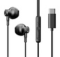 Joyroom - In-ear headphones with USB C connection - Wired earphones with microphone - Black
