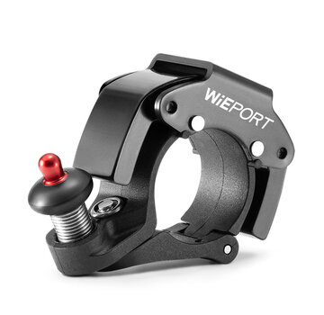 Wieport Wieport - Compacte Fietsbel - RVS Aluminium - Zwart