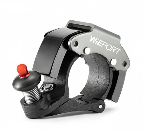 Wieport Wieport - Compacte Fietsbel - RVS Aluminium - Zilver