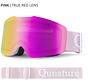 Frameless Skibril Heren en Dames - Brilvriendelijk design - Anti-condens en UV400 bescherming - voor skiën en snowboarden - Roze