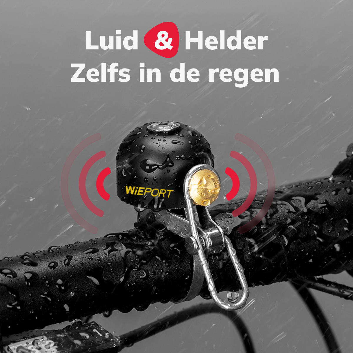 Wieport - Fietsbel Vintage Classic Buzzer - Buzzer Bike MTB voor 22-32mm stuur - Zilver