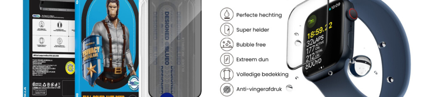 BLUEO screenprotectors – maximale bescherming voor jouw Apple-apparaten