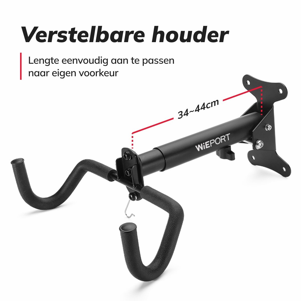 Wieport - Fiets Ophangsysteem - Verstelbaar - Muurbeugel Fiets - Fiets Ophangbeugel