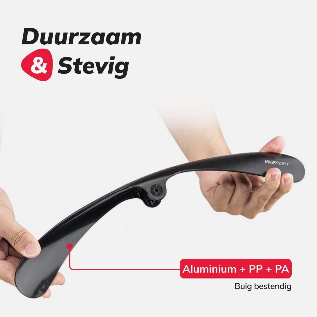 Wieport - Spatbord Mountainbike en Racefiets - 29 inch - Voor- en achterzijde compatibel - Zwart