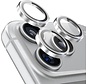BLUEO Camera Lens Protector Compatible with iPhone 17 Pro & 17 Pro Max - Stainless Steel & Glass - Silver
