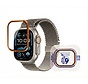 BLUEO 49mm Screen Protector Compatible with Apple Watch Ultra 3/2/1 - Orange Titanium & Sapphire Glass