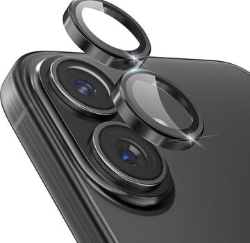 Blueo BLUEO Camera Lens Protector for iPhone 17 - Stainless Steel & Glass - Black