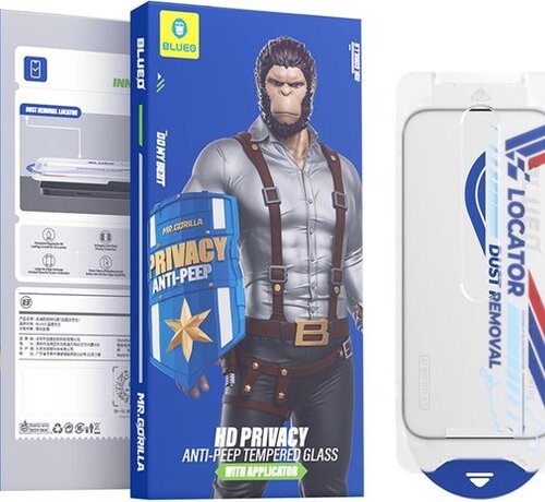 Blueo BLUEO Glass Film - Privacy Screen Protector Designed for iPhone 17 Air - Includes Installation Kit