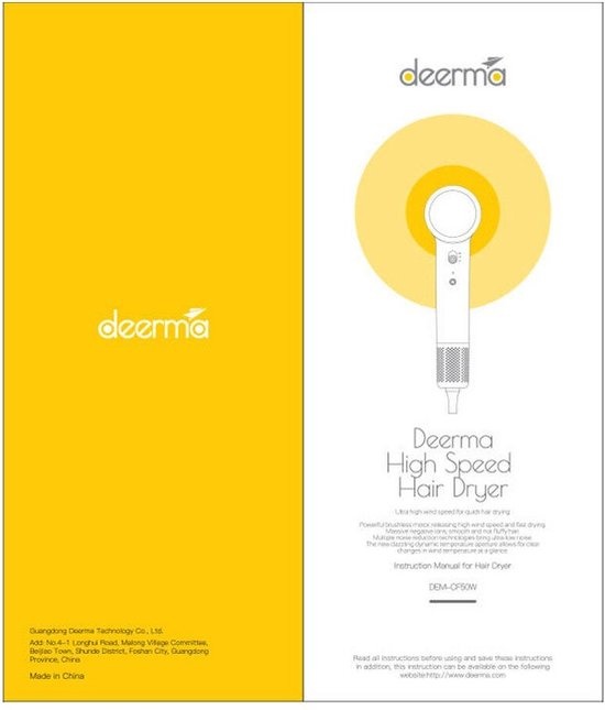 Deerma - DEM-CF50W (white) - Haardroger