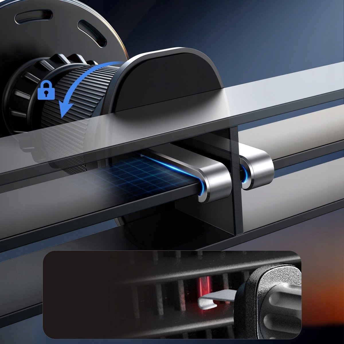 Joyroom - Draadloze Telefoonhouder Auto voor Dashboard en Ventilatierooster - Geschikt voor MagSafe