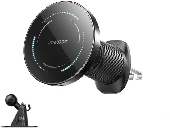 Joyroom - Draadloze Telefoonhouder Auto voor Dashboard en Ventilatierooster - Geschikt voor MagSafe