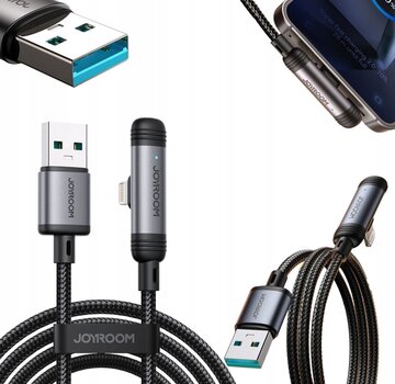 Joyroom Lightning Kabel 90° 1.2M Voor Apple Iphone 7 8 X 3A Snel
