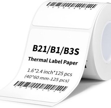 Niimbot  Niimbot Roll for B21/B1/B31/B4 - 40x60mm - 125 Labels - 1 Roll - White