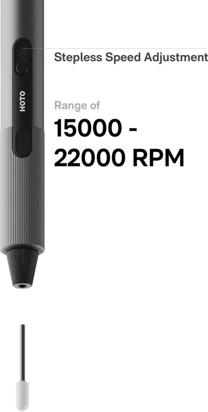 HOTO SnapBloq – Mini Rotary Tool – Engraving Pen – 22,000 RPM – 38 Accessories – Cordless