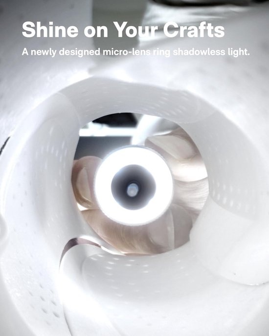 HOTO SnapBloq - Wireless Mini Drill - 3 Speeds - LED Ring Light - 20-Piece Set - USB-C