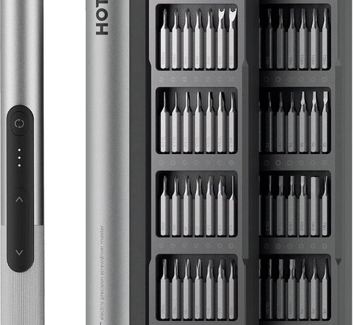 HOTO HOTO SnapBloq - Elektrische Precisie Schroevendraaier Set - 56 Bits - LED Ringlicht - Magnetisch