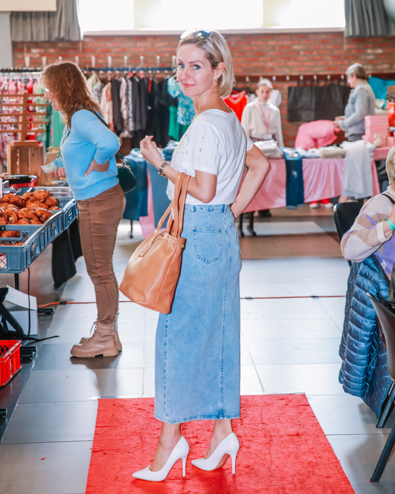 Redial Paris Denim Lange jeans rok