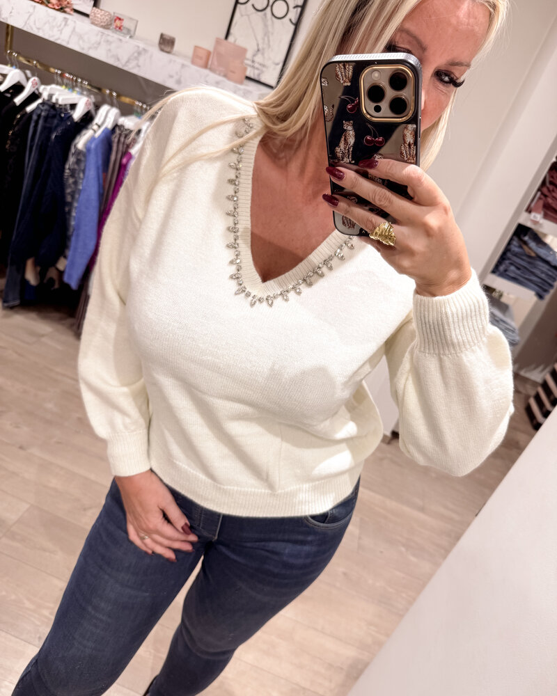 Trui met strass