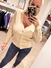 Cardigan met strass