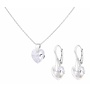 Sieraden set sterling zilver - Swarovski kristal hartje - ARLIZI 0935 - Eva