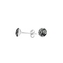 Ohrringe grau Swarovski Kristall Ohrstecker 6mm - Sterling Silber - ARLIZI 1005 - Lucy