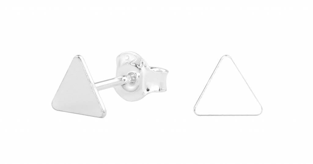 schetsen Afscheid Uitwisseling Oorbellen 925 zilver driehoek oorstekers - ARLIZI 0997 - ARLIZI Sieraden  Webshop