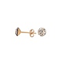 Ohrringe rosé Swarovski Kristall Ohrstecker 6mm - rosévergoldet - ARLIZI 1029 - Lucy