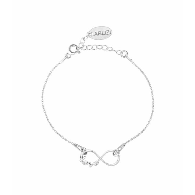 Armband infinity symbool - sterling zilver - 1047