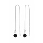 Earrings black pearl - sterling silver - ARLIZI 1051 - Emma