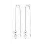 Durchzieher Ohrringe transparent Swarovski Kristall - Sterling Silber - ARLIZI 1053 - Emma