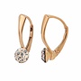 Ohrringe roséfarbig Swarovski Kristall 6mm - rosévergoldet - ARLIZI 1278 - Lucy