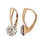Ohrringe roséfarbig Swarovski Kristall 8mm - rosévergoldet - ARLIZI 1279 - Lucy