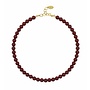 Pearl necklace bordeaux red 8mm - gold plated - ARLIZI 1170 - Noa