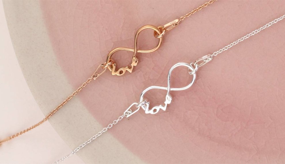 Infinity sieraden - symbool voor eeuwige liefde